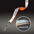 3/4" Safety Reflective Custom Silkscreen Lanyards